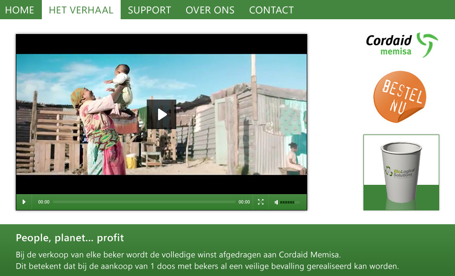 Cordaid Memisa html5 video - dMOTION | full stack development, Rotterdam